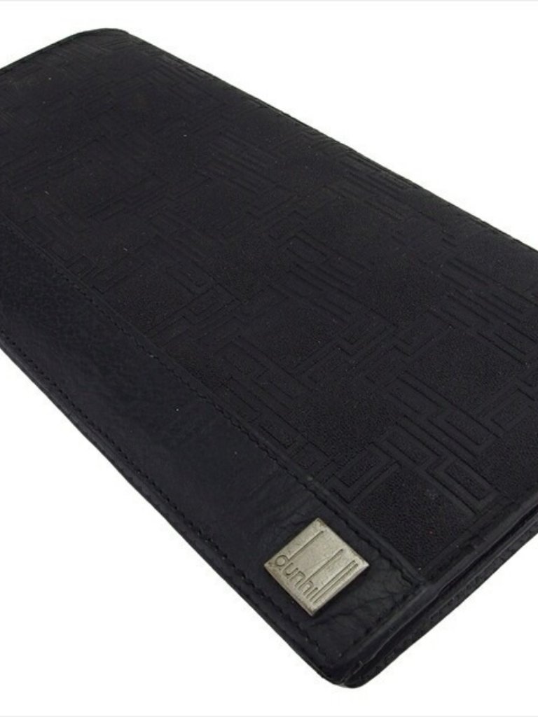 Dunhill Purse Black Silver Women Authentic Secondhand